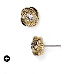 KATE SPADE INFINITY & BEYOND KNOT STUD EARRINGS